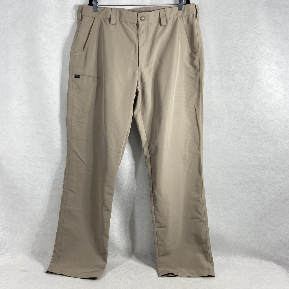 5.11 Tactical Pants Men's 38x34 Beige Straight Leg Mid Rise Flat Front New